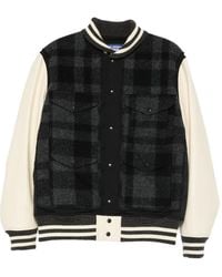 Junya Watanabe - Check Panelled Jacket - Lyst