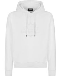 DSquared² - Logo-Appliqué Cotton Hoodie - Lyst