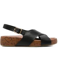 Chloé - Crossover-Strap Sandals - Lyst