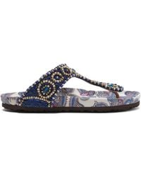 Maliparmi - Floral Spin Infrabijoux Bead-Embellished Sandals - Lyst