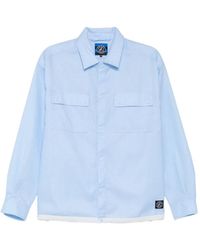 SPORT b. by agnès b. - Logo-Patched Checked Shirt - Lyst
