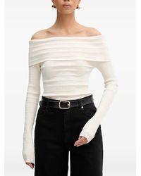 Marella - Off-The-Shoulder Ribbed Sweater - Lyst