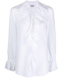 Dondup - Camicia con drappeggio - Lyst