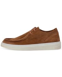 Hackett - Lace-Up Suede Boat Shoes - Lyst