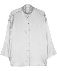 Eleventy - Satin Silk Shirt - Lyst