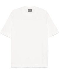Emporio Armani - Logo algodón camiseta - Lyst