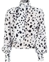 ROWEN ROSE - Blouse À Motif Dalmatien - Lyst