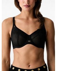 Chantelle - Lace-Overlay Underwired Bra - Lyst