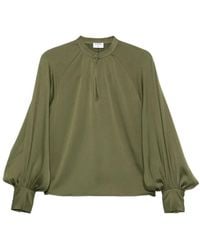 Filippa K - Bishop-Sleeve Satin Blouse - Lyst