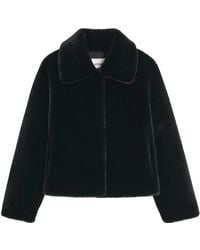 Apparis - Jacke Aus Faux Fur Mit Breitem Kragen - Lyst