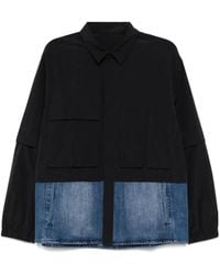 CROQUIS - Giacca Denim A Maniche Lunghe Con Design A Inserti - Lyst