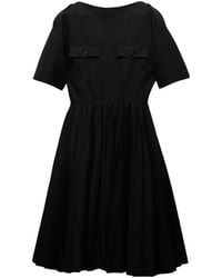 Prada - Gabardine Dress - Lyst