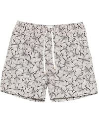 Eleventy - Floral Swim Shorts - Lyst