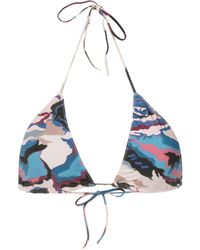 Clube Bossa - Aava Bikinioberteil mit Camouflage-Print - Lyst