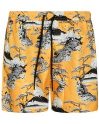 Mauna Kea - Landscape-Print Swim Shorts - Lyst