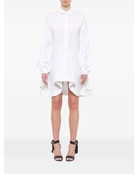 JW Anderson - Button-Down Puff-Sleeve Mini Dress - Lyst