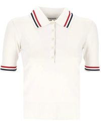 Thom Browne - Striped Polo Shirt - Lyst