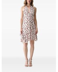 Guess - Cherry-Print Handkerchief-Hem Mini Dress - Lyst