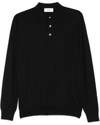 Lardini - Long-Sleeve Wool Polo Shirt - Lyst