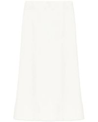 Lisa Yang - Midi-Rok Met Geborsteld Effect - Lyst