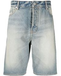 KENZO - Knielange Jeans-Shorts - Lyst