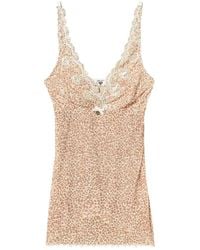 Twinset - Haut De Pyjama À Imprimé Animalier En Dentelle - Lyst