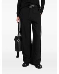 Ann Demeulemeester - Anneke Tie-Fastening Wide-Leg Trousers - Lyst