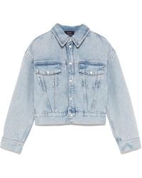 Wardrobe NYC - Cropped Denim Jacket - Lyst