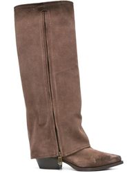 Bottines Dirty Laundry DDD-005 - Taille US 7.5 (38-39), Marron Simili Daim, Zip Latéral - Neuf Sans Boîte