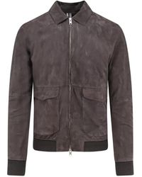 DFOUR® - Zip-Up Suede Jacket - Lyst