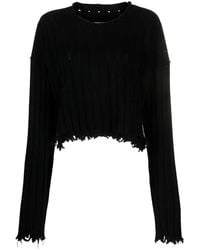 Uma Wang - Gerippter Pullover Im Distressed-Look - Lyst