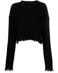 Uma Wang - Raw-Edge Cashmere Top - Lyst