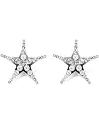 Alessandra Rich - Crystal-Embellished Star-Shaped Earrings - Lyst