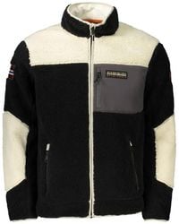 Napapijri - Manteau Yupik Zippé En Polaire À Empiècements - Lyst