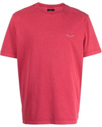 PS by Paul Smith - Logo-embroidered Organic-cotton T-shirt - Lyst