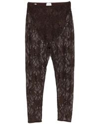 ANDAMANE - Loli Lace-Pattern Cropped Leggings - Lyst