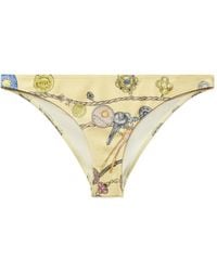Versace - Bragas De Bikini Estampadas - Lyst