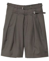 JNBY - Textured Wool-Blend Shorts - Lyst