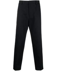 Jil Sander - Katoenen Straight Broek - Lyst