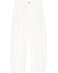 CROQUIS - Elasticated Waistband Tapered Trousers - Lyst