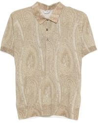 Etro - Paisley-Pattern Polo Shirt - Lyst