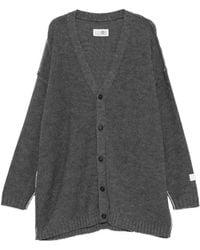 MM6 by Maison Margiela - Button-Fastening Oversized Cardigan - Lyst