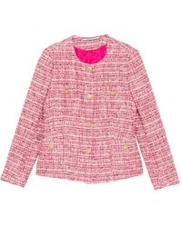 Tagliatore - Tweed-Jacke mit goldfarbenen Knöpfen - Lyst
