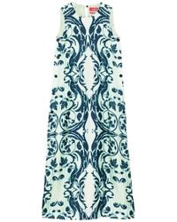F.R.S For Restless Sleepers - Robe Longue À Fleurs Boutonnée - Lyst