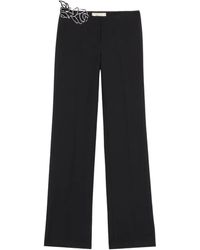 Blumarine - Lace-Embellished Trousers - Lyst