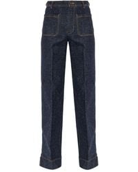 Victoria Beckham - Jean Alina À Patch Logo - Lyst