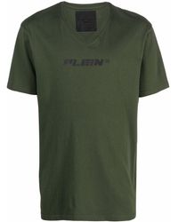 Philipp Plein - V-neck Logo Print T-shirt - Lyst