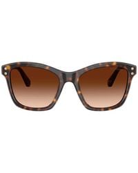 Swarovski - Crystal-Embellished Tortoiseshell-Effect Sunglasses - Lyst