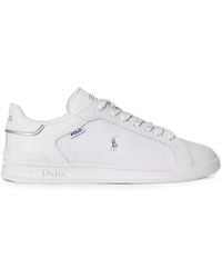 Polo Ralph Lauren - Logo-Embroidered Lace-Up Sneakers - Lyst