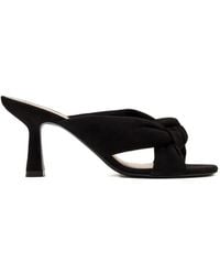Stuart Weitzman - Knotted-Upper Heeled Sandals - Lyst